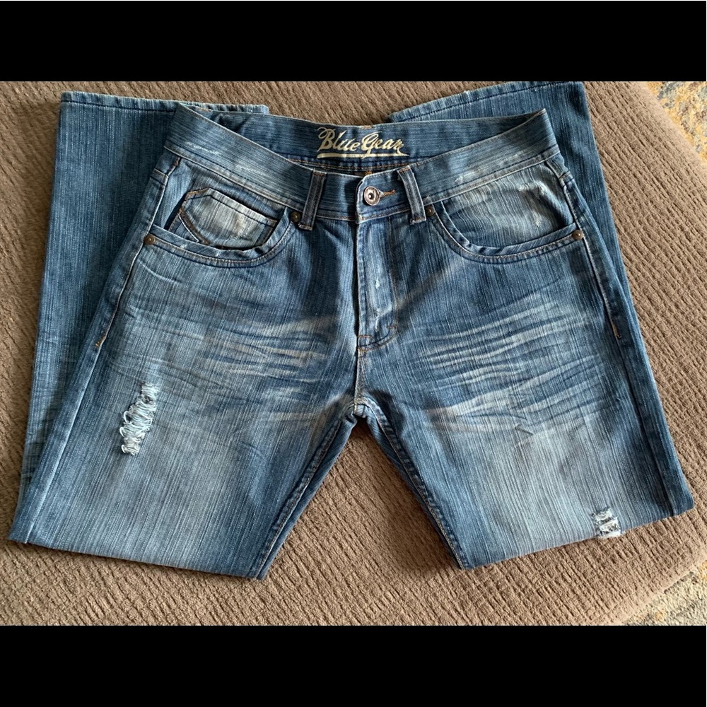 Blue Gear distressed jeans 34x30